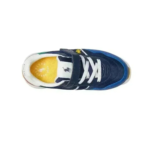 NWB Polo Ralph Lauren Kids Train 89 Sport Size 10.5c Red/Blue/Yellow/ Sneaker - Picture 3 of 9